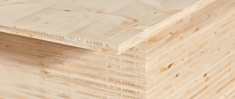 Stapel aus 3-Schichtplatten