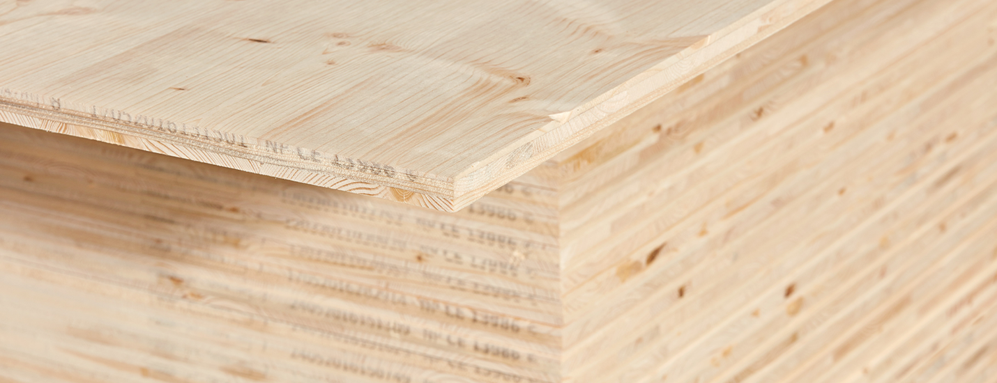 Stapel aus 3-Schichtplatten